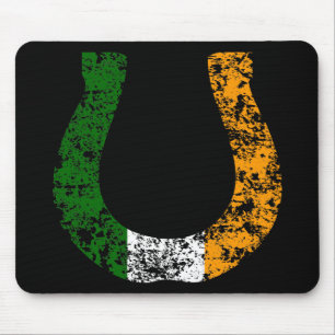 glückliches irisches Hufeisen Mousepad