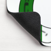 glückliches irisches Hufeisen Mousepad (Ecke)
