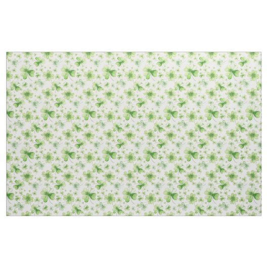 Glückliches Irisches Vierblatt-Kleeblatt-Wasserfar Stoff (Fat Quarter (45,7 x 55,9 cm))