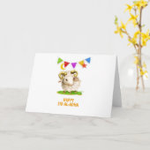 Glückliches islamisches Eid al-Adha Mubarak Karte (Gelbe Blume)