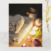 GLÜCKLICHES JAHRESGEFÜHL DER EHEFRAU HUSBAND MASSA KARTE (Gelbe Blume)