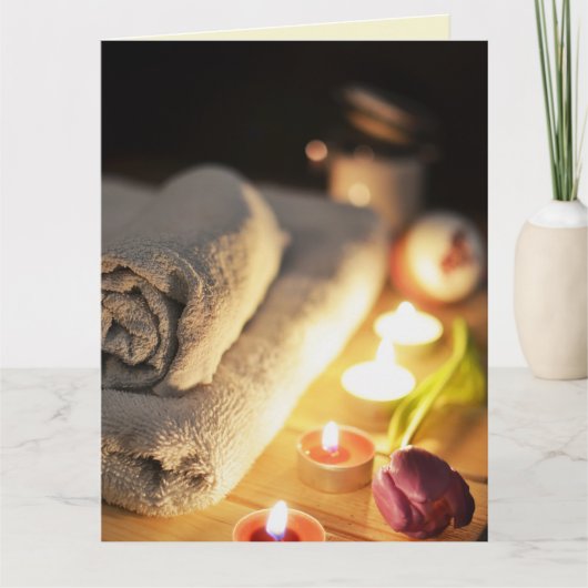 GLÜCKLICHES JAHRESGEFÜHL DER EHEFRAU HUSBAND MASSA KARTE (Vorderseite)