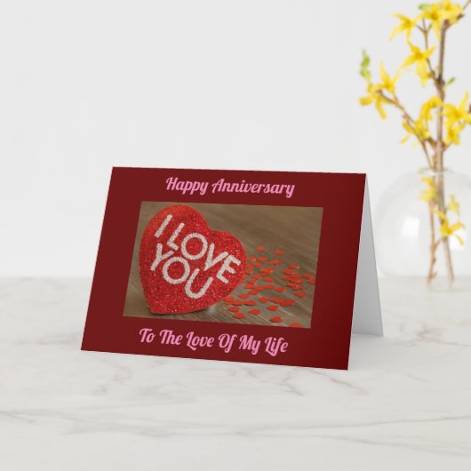 *GLÜCKLICHES JAHRESHUSBAND oder EHEFRAU" KARTE (Gelbe Blume)