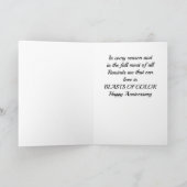 **GLÜCKLICHES JAHRESJAHR** FARBEN IN LIEBE KARTE (Innenseite)