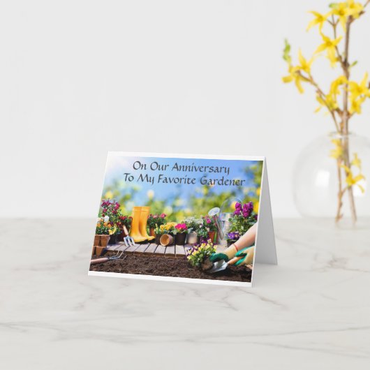 *GLÜCKLICHES JAHRESJAHR* ZU *MEIN BELIEBTER GARDEN KARTE (Gelbe Blume)