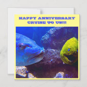 GLÜCKLICHES JAHRESKRISTENSCHIFF-TÜR-MAGNET MAGNETEINLADUNG (Vorderseite)