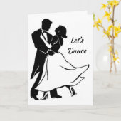 GLÜCKLICHES "JAHRESTAG" LET'S **DANCE** KARTE (Gelbe Blume)