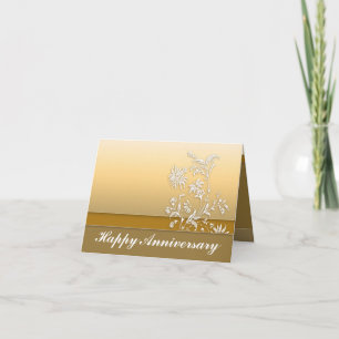 glückliches Jubiläum goldene Gratulationskarte Karte