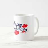 Glückliches Jubiläum Kaffeetasse (VorderseiteRechts)