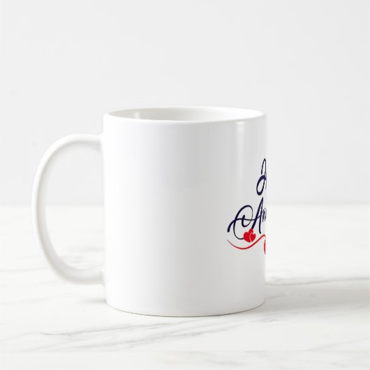 Glückliches Jubiläum Kaffeetasse (Links)