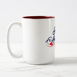 Glückliches Jubiläum Zweifarbige Tasse