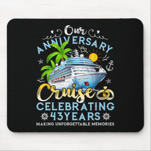 Glückliches Jubiläumskreuzfahrt zum Feiern von 43  Mousepad