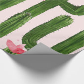 Glückliches Kaktus-Packpapier Geschenkpapier (Ecke)