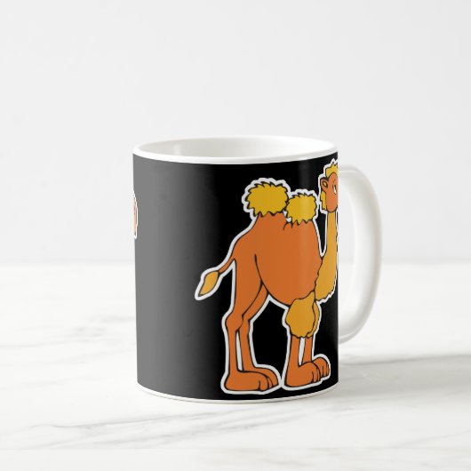 glückliches Kamel Kaffeetasse (VorderseiteRechts)