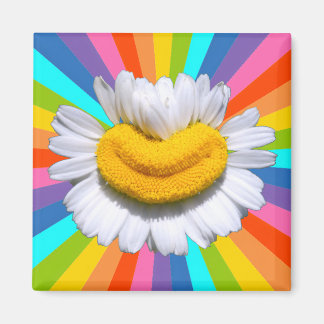 Glückliches Kamillen-Lächeln-Blumenkraft-Aura-Magn Magnet