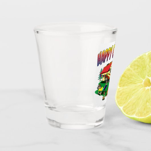 ***GLÜCKLICHES KAMPFKAMPF-STYLE-CHRISTMAS*** SCHNAPSGLAS (Links)