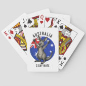 glückliches Känguru Spielkarten (Rückseite)