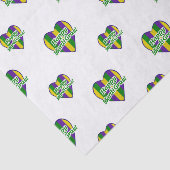 Glückliches Karneval-Logo Seidenpapier (Ausschnitt)