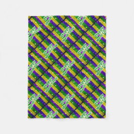 Glückliches Karneval-Plakat Fleecedecke