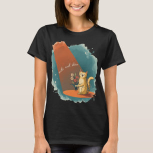 „Glückliches Katze T-Shirt – Lachen & Strahlen – S
