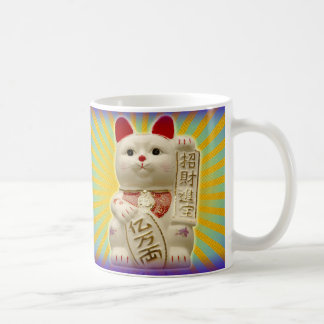 Glückliches Katzen-japanisches viel Kaffeetasse