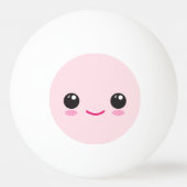 Glückliches Kawaii-Gesicht Tischtennisball (Vorderseite)