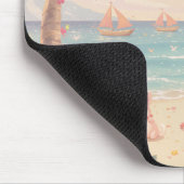 GLÜCKLICHES KAWAII HAWAII MOUSEPAD (Ecke)