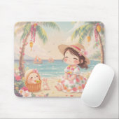 GLÜCKLICHES KAWAII HAWAII MOUSEPAD (Mit Mouse)