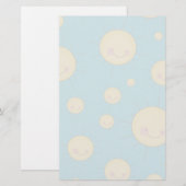 glückliches kawaii-sonniges Sonnenmuster Briefpapier (Vorne/Hinten)