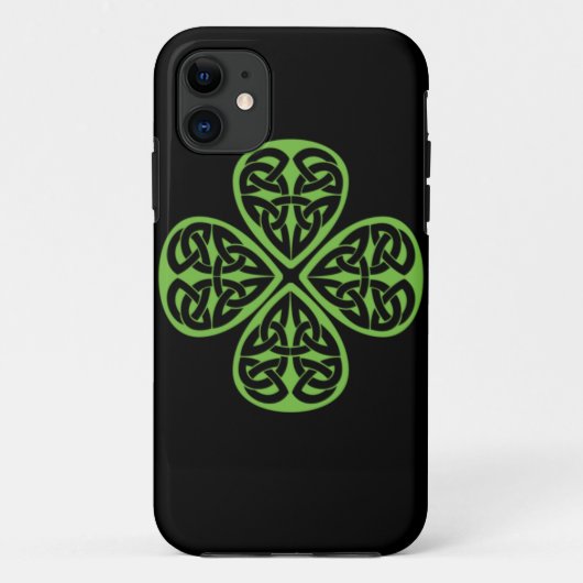 Glückliches keltisches Blatt-Kleeblatt iphone4 des Case-Mate iPhone Hülle (Rückseite)