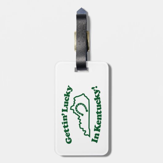 Glückliches Kentucky Gepäckanhänger (Rückseite vertikal)