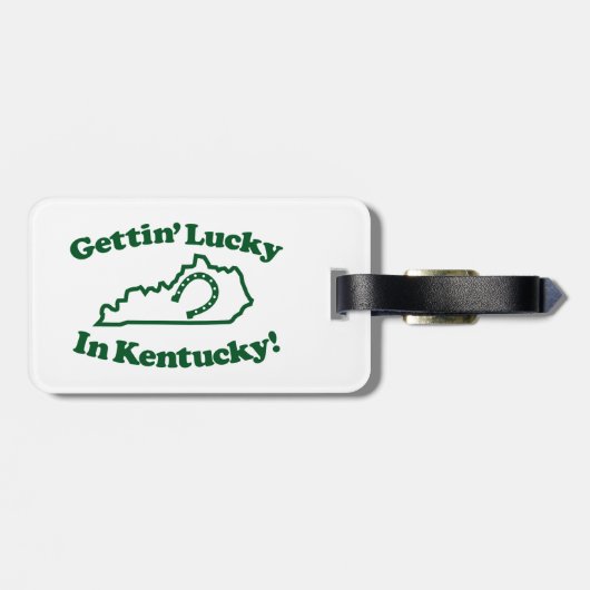 Glückliches Kentucky Gepäckanhänger (Rückseite horizontal)