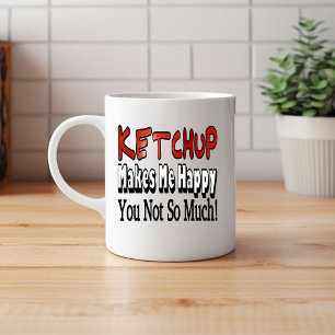 Glückliches Ketchup Kaffeetasse