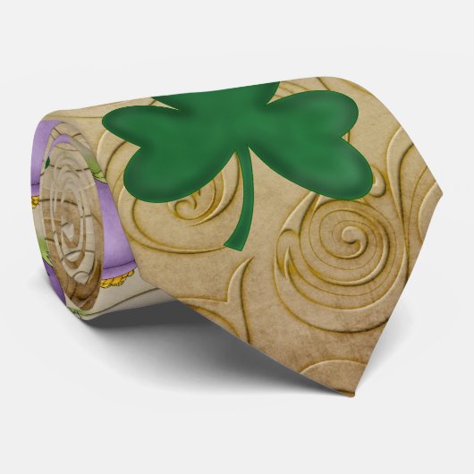 Glückliches Kleeblatt - SRF Krawatte (Gerollt)