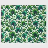 Glückliches Kleeblatt-St. Patrick’s Day-Geschenkve Geschenkpapier (Flach)