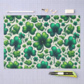 Glückliches Kleeblatt-St. Patrick's Day-Geschenkpa Seidenpapier (Handwerk)