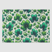 Glückliches Kleeblatt-St. Patrick's Day-Geschenkpa Seidenpapier (Vorderseite)