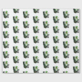 Glückliches Kleeblatt St. Patrick's Day Wrapping P Geschenkpapier (Flach)