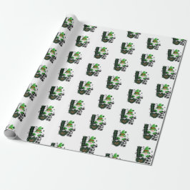 Glückliches Kleeblatt St. Patrick's Day Wrapping P Geschenkpapier