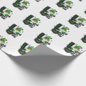 Glückliches Kleeblatt St. Patrick's Day Wrapping P Geschenkpapier (Ecke)