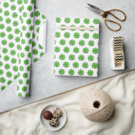 Glückliches Kleeblatt St. Patrick's Day Wrapping P Geschenkpapier