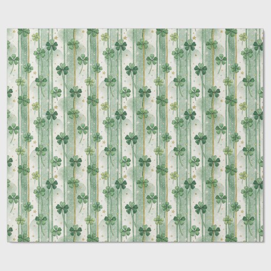 Glückliches Kleiderpapier St. Patrick's Day Wrappi Geschenkpapier (Flach)