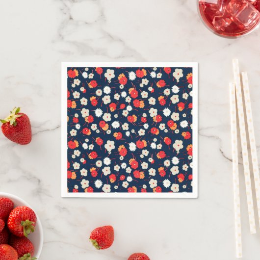 Glückliches Kleines Blumenmuster Serviette (Beispiel)