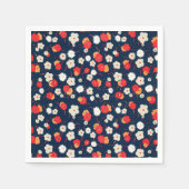 Glückliches Kleines Blumenmuster Serviette (Vorderseite)