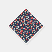 Glückliches Kleines Blumenmuster Serviette (Ecke)