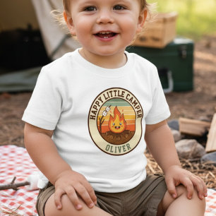 Glückliches Kleines Camper-Abzeichen Baby T-shirt
