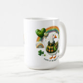 Glückliches kleines Entlein - St. Patrick's Day Kaffeetasse (VorderseiteRechts)