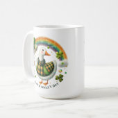 Glückliches kleines Entlein - St. Patrick's Day Kaffeetasse (Vorderseite Links)