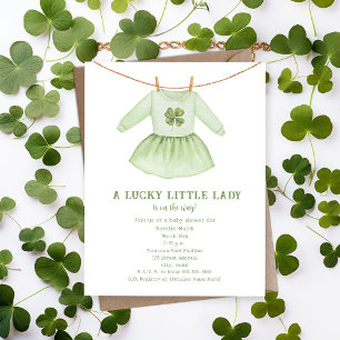 Glückliches kleines Fräulein St. Patrick's Kleebla Einladung