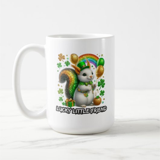 Glückliches kleines Freund-Eichhörnchen Kaffeetasse (Links)